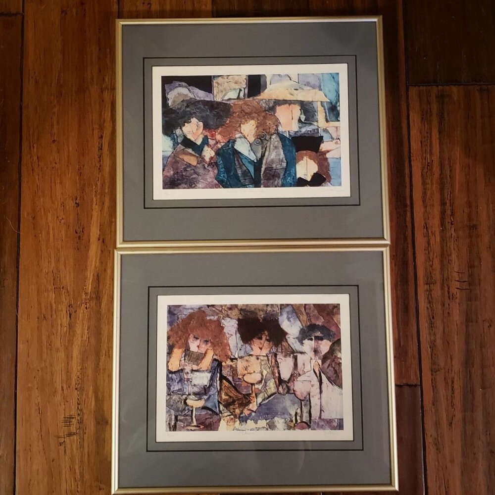 Catherine Heno Suffel Signed/Framed Prints 16 X 20 Cheers Let's Do Lunch 8/500‎